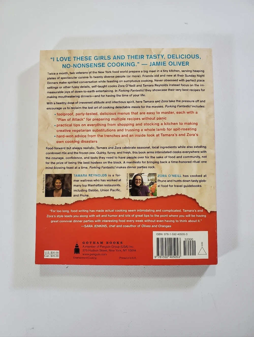 🟢 Forking Fantastic Cookbook by Zora O'Neill And Tamara Reynolds Dinner Party